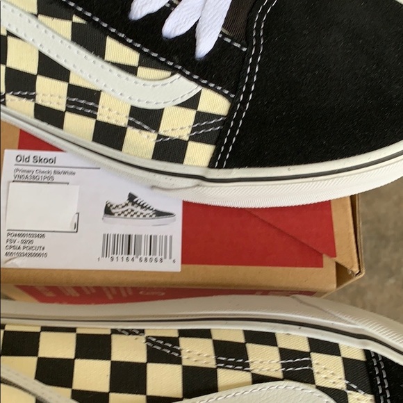 VANS OLD SKOOL PRIMARY CHECK BLACK/WHITE WMNS - Picture 5 of 16